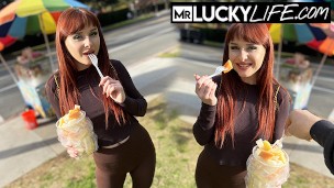 Big Ass Redhead Loves Outdoor Sex